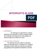 Interrupts in ARM