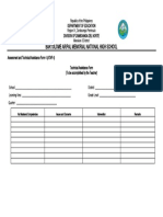 Assessment and Technical Assistance Form 4 ATAF 4 Teacher