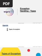 Exception Handling - Types: Sensitivity: Internal & Restricted