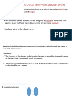 Topic:: Understanding Function and Relation