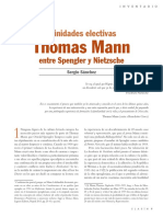 Afinidades Electivas (Thomas Mann Entre Spengler y Nietzsche)