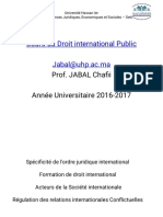 Cours Du Droit International Public Jabal@uhp - Ac.ma: Prof. JABAL Chafii Année Universitaire 2016-2017