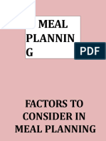 Meal Plannin G