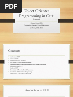 Object Oriented Programming in C++: Course Code: 2301 Prepared by Sumaiya Deen Muhammad Lecturer, CSE, IIUC