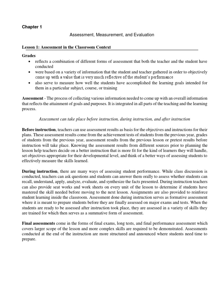 Classroom Assessment Strategies | PDF | Educational Assessment | Evaluation