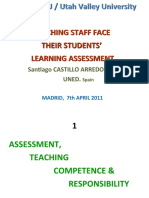 Teaching Staff Face Their Students' Learning Assessment: Santiago Castillo Arredondo Uned