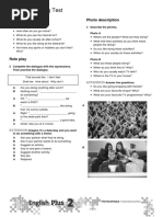 Unit 1 Speaking Test