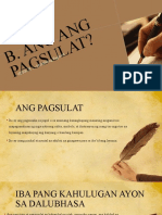 Malikhaing Pagsulat