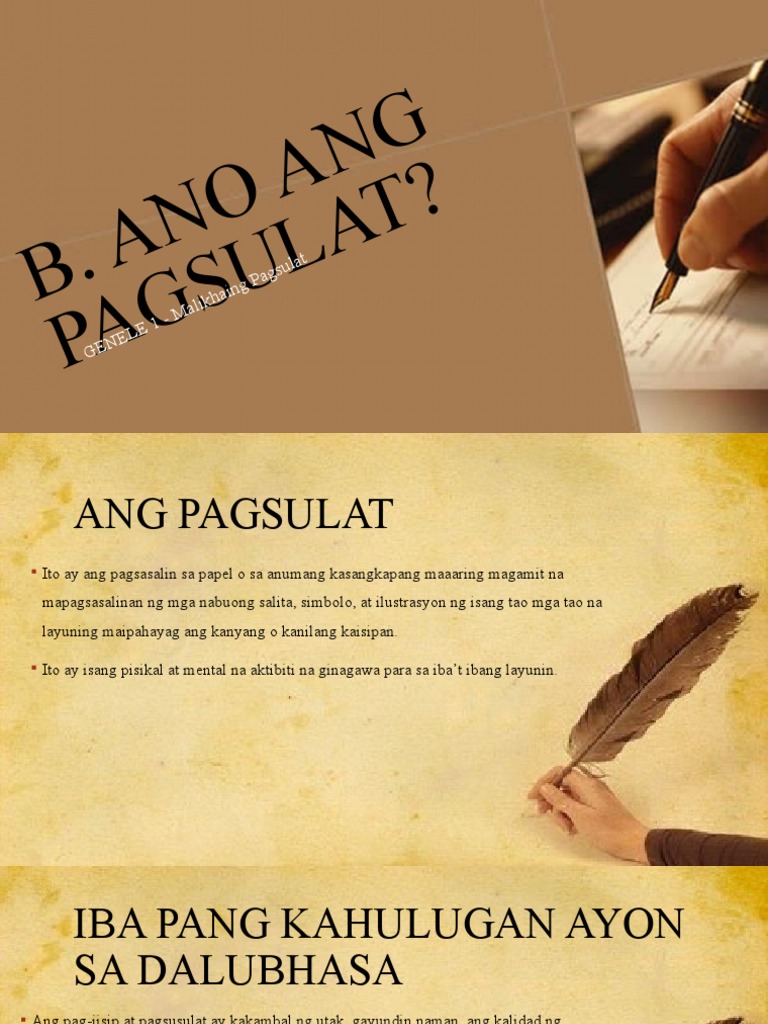 Malikhaing Pagsulat | PDF