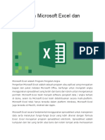 Pengertian Microsoft Excel Dan Fungsinya