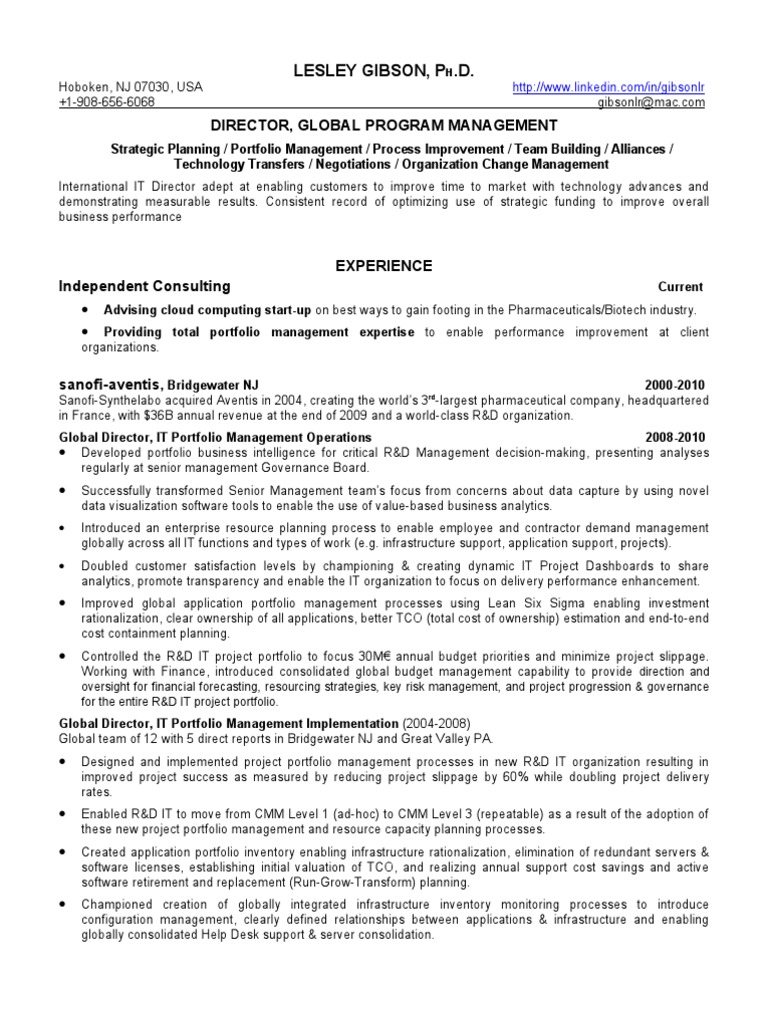 lesley-gibson-pdf-sanofi-strategic-management