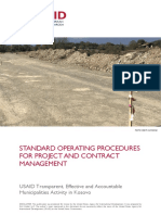 Standard Operating Procedures For Project and Contract Management 2020
