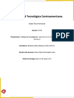 Trabajo de Investigacion Aplicación de La Ética Profesional en Honduras