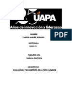 Tarea 3 y 4 Evaluacion Psicometrica de La Personalidad