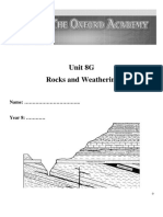 Unit 8G Rocks and Weathering: Name: .