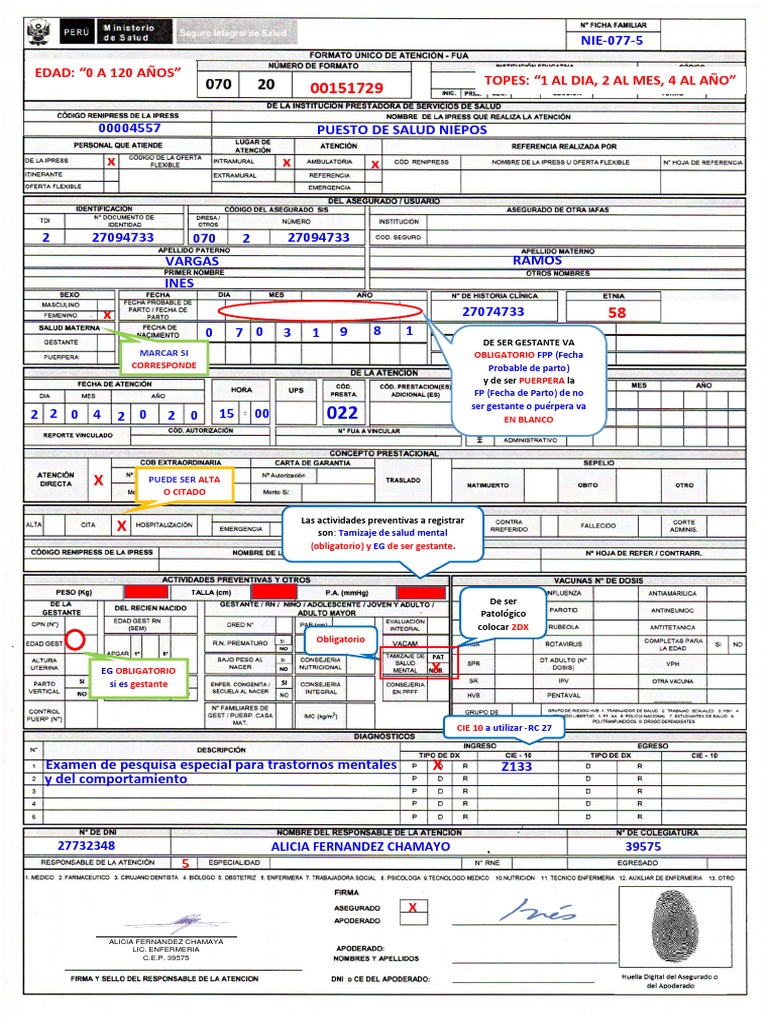 Modelo de Fua - 022 PDF | PDF | Psiquiatría | Campos relacionados con ...