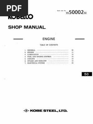 SK200 V S5500025e (6D34T) Engine | PDF