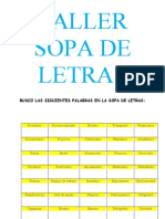 Taller Sopa de Letras