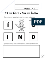 Atividades de Dia Do Indio para Imprimir 2