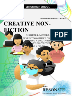 Creative Non Fiction q1 Module 5