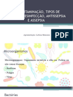 Aula Descontaminao Tipos de Limpeza Desinfeco Antissepsia e Assepsia