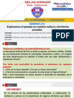 Actividad Semana (21), Desarrollo Personal y Ciudadano, 3°