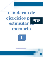 Cuaderno de Ejercicios de Estimulación Cognitiva Nº 1