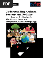 Understanding Culture, Society and Politics