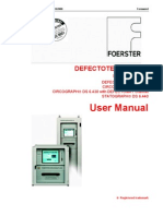 User Manual: Defectotest Ds2000