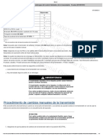 Presión Del Embrague Del Control Hidráulico de La Transmisión - Prueba