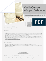 Vanilla Oatmeal Whipped Body Butter