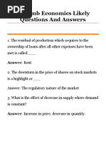 40 Jamb Economics Likely Questions and Answers