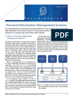I. What Are Personal Information Management Systems?