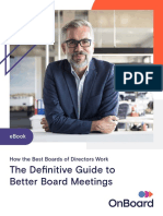 The Definitive Guide To Better Board Meetings: Ebook