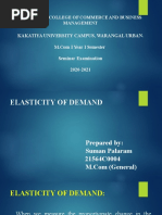 Elasticity of Demand