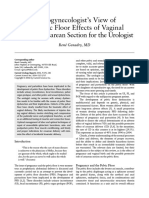 A Urogynecologists View of The Pelvic Floor Effects of Vaginal Delivery