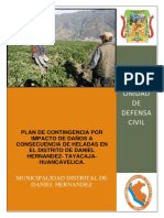 Plan de Contingencia Por Impacto de Daños A Consecuencia de Heladas en El Distrito de Daniel Hernandez - Tayacaja - Huancavelica.