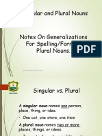 Singular and Plural Nouns: Flor de Maria Garcia Pando