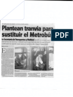 Público - Plantean Tranvía para Sustituir El Metrobús. 21/feb/2011 - 002