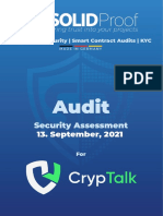 SmartContract Audit Solidproof Cryptalk