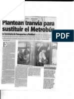 Público - Plantean tranvía para sustituir el Metrobús. 21/Feb/2011 - 001
