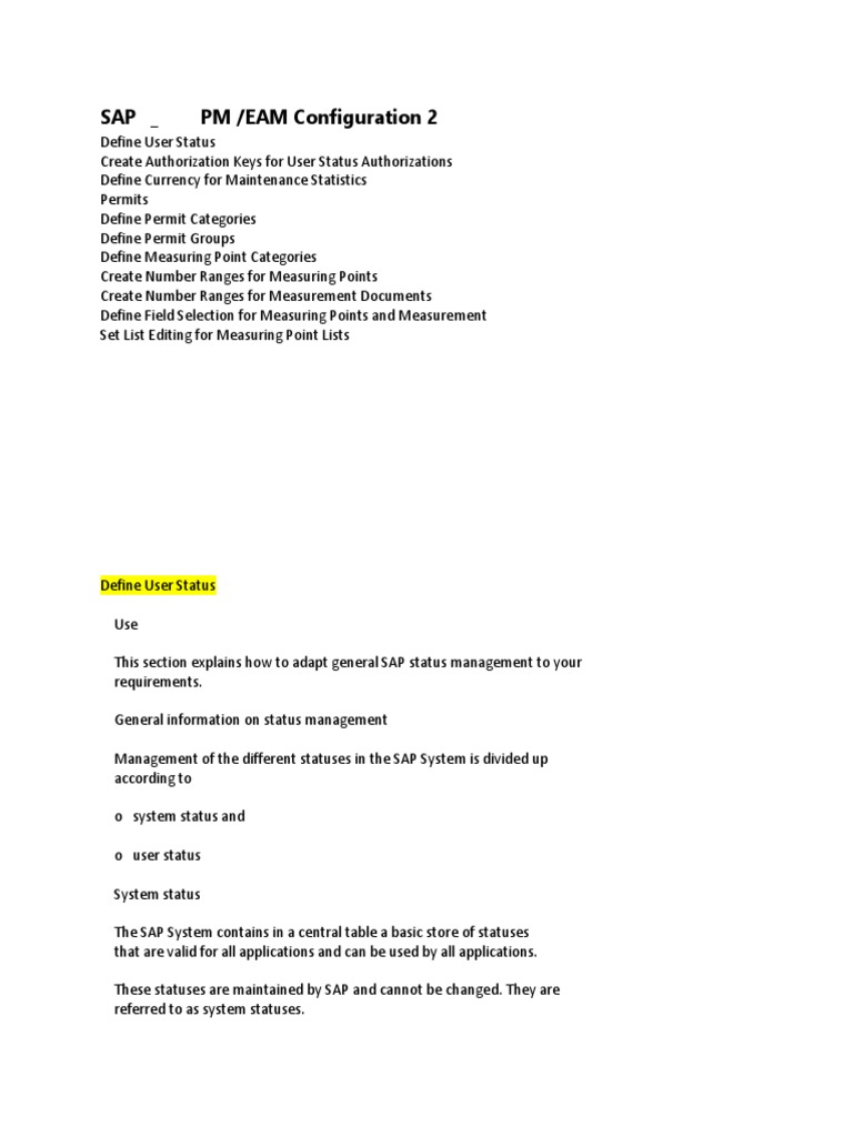 Configuring Measuring Points in SAP PM | PDF | Measurement | Computing