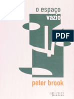 Teatro segundo Peter Brook: resumo de O Espaço Vazio