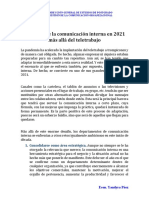 Los Retos de La Comunicación Interna en 2021 Más Allá Del Teletrabajo