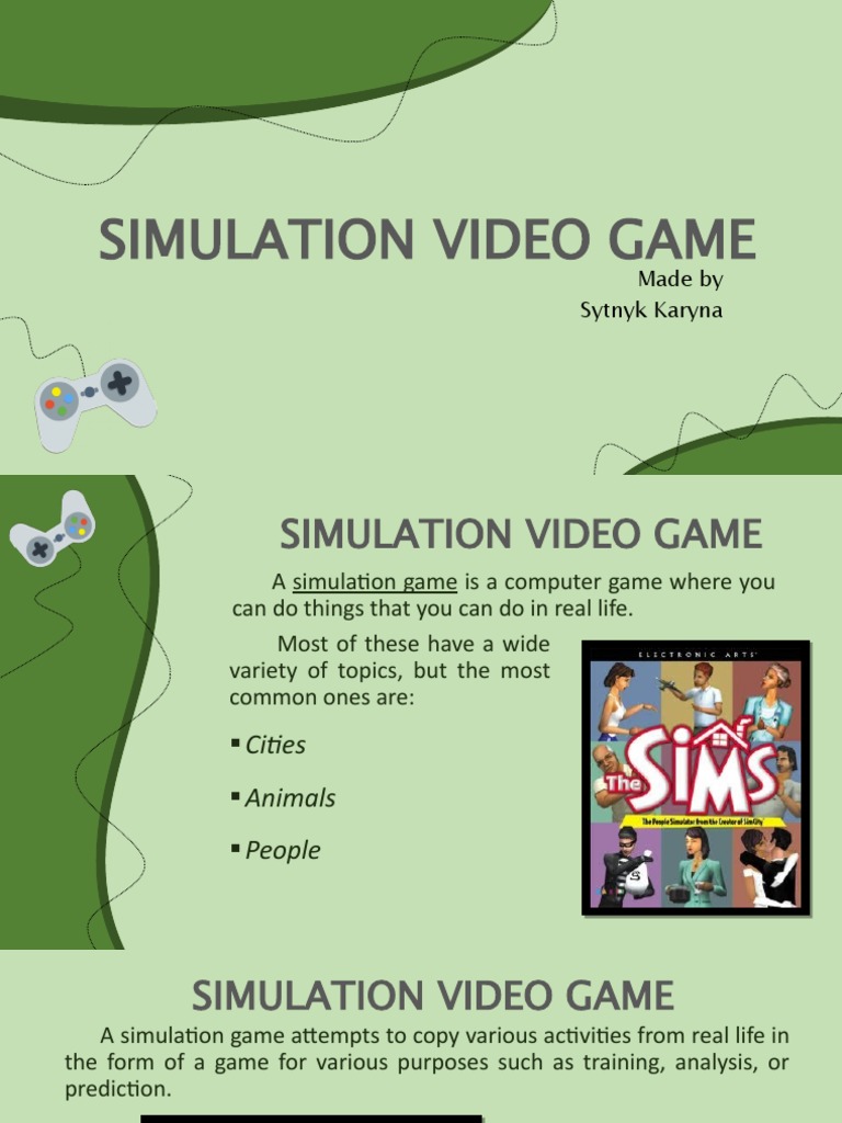 Overview of Simulation Video Games | PDF | Computers