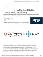 Getting Started With Distributed Machine Learning With PyTorch and Ray - by PyTorch - PyTorch - Medium