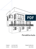 Porodična Kuća: Investitor: Dženis Mahmutović Projektant: M.arh Semir Nokić Projekat: Porodična Kuća Idejno Rešenje