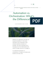 Automation vs. Orchestration - What's The Difference