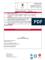 Gestión Territorial: Item Documentos Cantidad