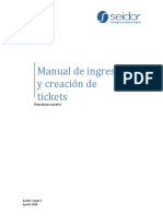 Manual Ingreso y Creación de Ticket - Service Desk 7.2